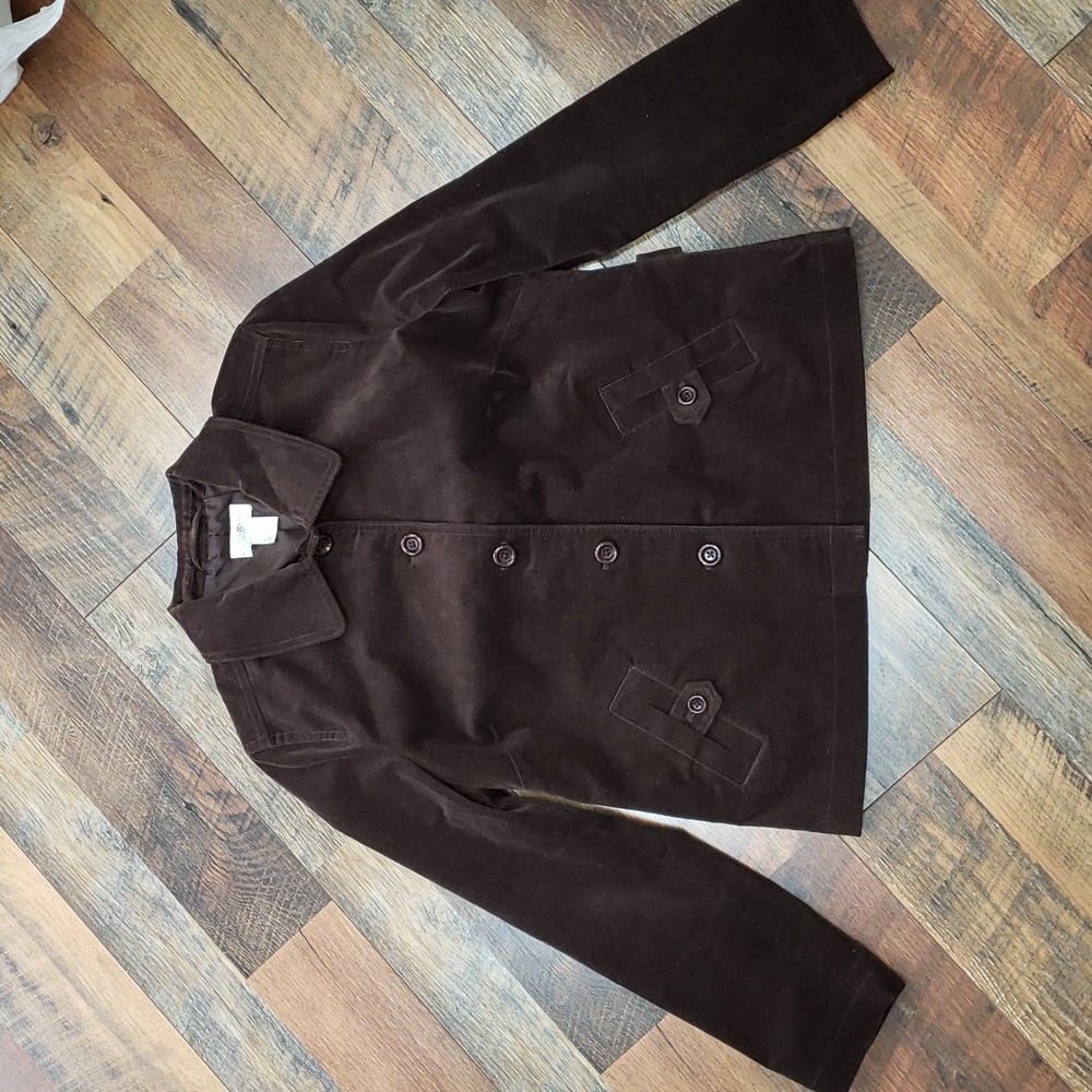 Preswick & Moore Sport Petite Brown Corduroy Jacket, Size Large